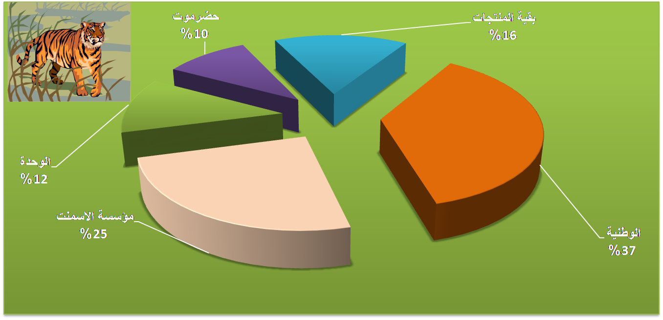 الحصص السوقية لمصانع الأسمنت في اليمن